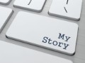 My Story -  Button on Modern Computer Keyboard.